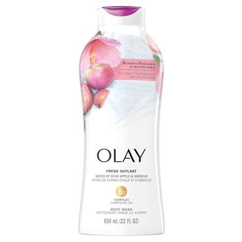 Olay Fresh Outlast Body Wash With Star Apple & Hibiscus - 22 fl oz