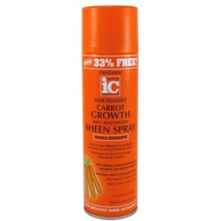 Fantasia Hair Polisher Carrot Growth Sheen Spray, 14 oz