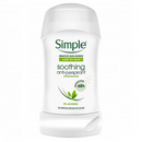 Simple Sensitive Skin Expert Soothing Anti-Perspirant Stick Unfragranced 40ml