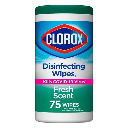 Clorox 75-Count Fresh Scent Bleach Free Disinfecting Wipes