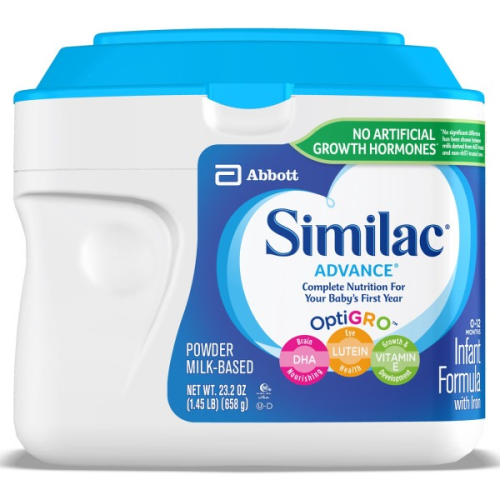 Similac Advance Powder Baby Formula, 20.6 oz Tub