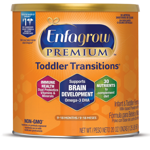 Enfagrow PREMIUM Non-GMO Toddler Transitions Formula, 20 Oz