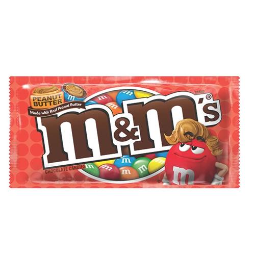 M&M'S Peanut Butter Chocolate Candy Singles Size 1.63-Ounce