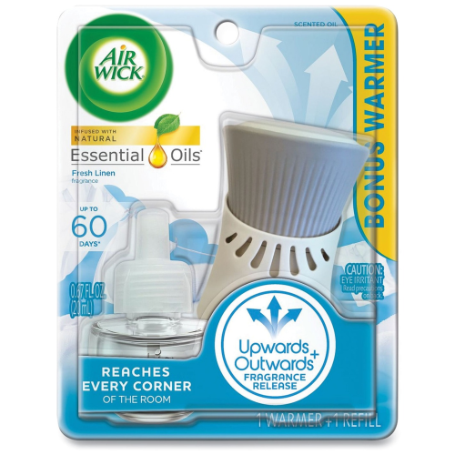 Air Wick Essential Oils Warmer & Refill Bonus - Fresh linen