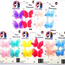 Unicorn Kitty 4pc Butterfly Clips