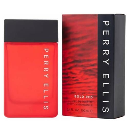 Perry Ellis Men's Bold Red Eau De Toilette  Spray 3.4 oz