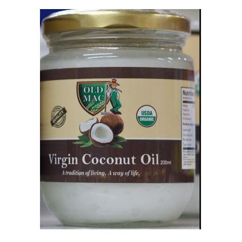 Old Mac Cold Pressed Organic Virgin Coconut Oil  200ml