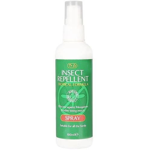 Dr J's Insect Mosquito Repellent Spray Tropical Formula Travel 100ml