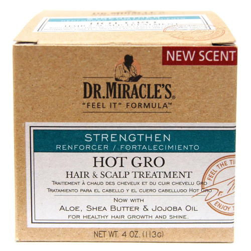 Dr. Miracle's Hot Gro Hair & Scalp Treatment Conditioner, 4 oz - Super Strength New Scent