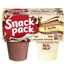 Snack Pack Chocolate Vanilla Pudding Cups, 3.25oz, 4 Count