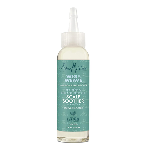 Shea Moisture Scalp Soother Oil Serum for Wig and Weave Tea Tree and Borage Seed Oil Paraben Free  2 Ounce