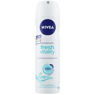 NIVEA FRESH VITALITY ALUMINUM FREE DEODORANT SPRAY 150ML 5 FL OZ