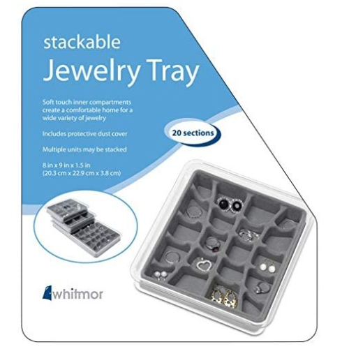 WHITMOR STACKABLE JEWELRY TRAY