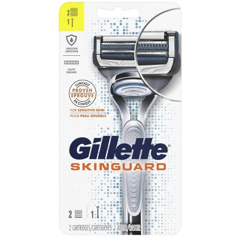 Gillette SkinGuard Men's Razor Blade Refill for Sensitive Skin, 4 Blade Refill