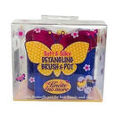 Knots Soft & Silky No More Detangling Hair Brush and Pot