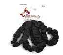 Pink Butterfly Black Hair Scrunchies