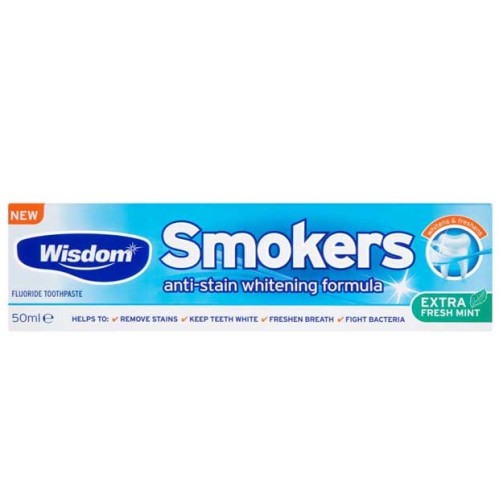 Wisdom Smokers Toothpaste, Freshmint 50ml