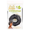 STAY ON SATIN HAIR BONNET - BLACK