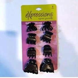 EXPRESSIONS HAIR CLIPS 8PCS