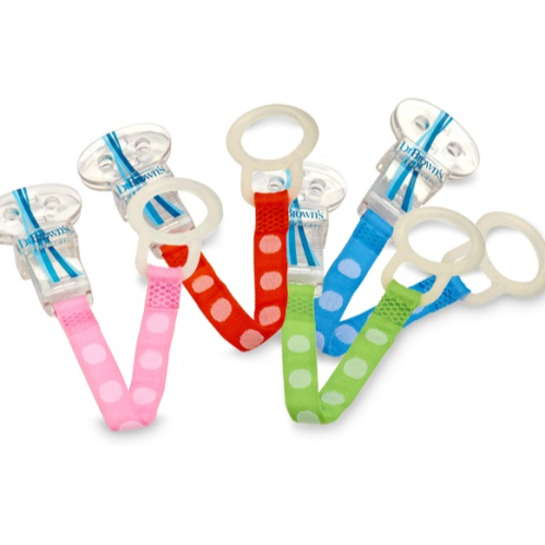 Dr. Brown's Pacifier Clip With Tether - Assorted Colors