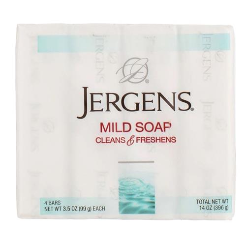 Jergens Mild Soap Bath, 4 Count, 3.5 Ounce