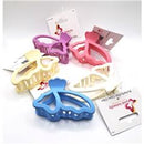 Pink Butterfly Colourful Butterfly Hair Claws 1pc