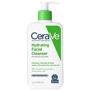 CeraVe Hydrating Facial Cleanser for Normal to Dry Skin 12oz