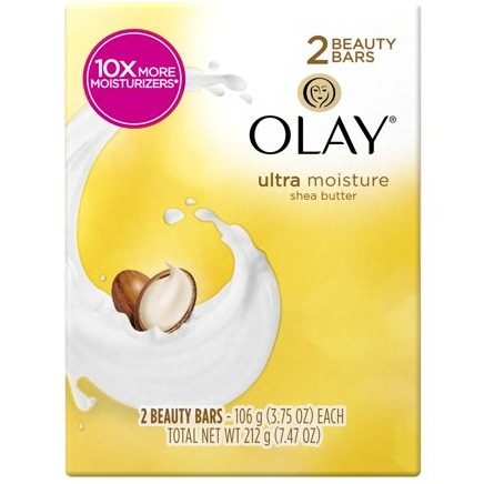 Olay Moisture Outlast Ultra Moisture Shea Butter Beauty Bar 3.75 oz, 2 count