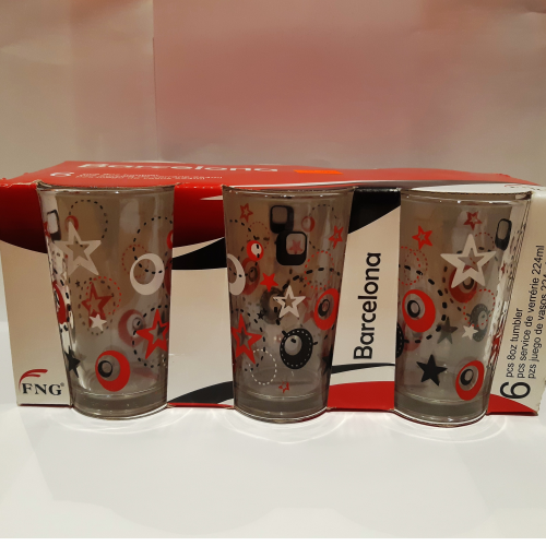 FNG Barcelona 6 Pc Glass