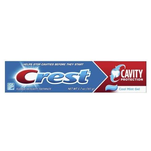 Crest Cavity Protection Regular Toothpaste, Cool Mint Gel 6.4 oz