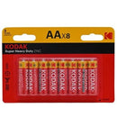 Kodak Zinc AA Batteries - 8 Pack