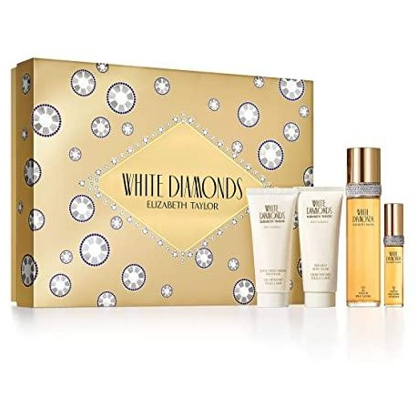 Elizabeth Taylor Women's 4 Piece Fragrance Gift Set - White Diamond Design