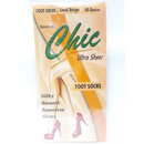 CHIC ULTRA SHEER FOOT SOCKS