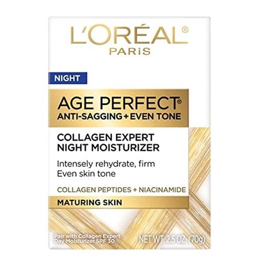 L'Oreal Paris Age Perfect Collagen Expert Night Moisturizer for Face - 2.5oz