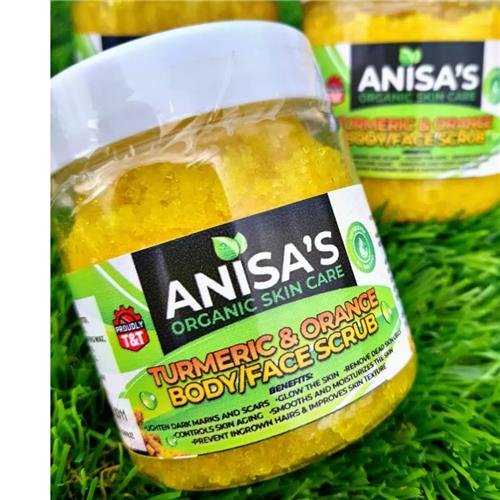 Anisa's Turmeric & Orange Body/Face Scrub 5 fl oz