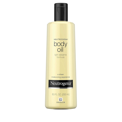 Neutrogena Lightweight Body Oil for Dry Skin, Sheer Moisturizer in Light Sesame Formula, 8.5 fl. oz