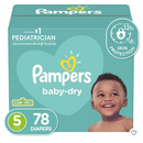 Pampers Baby Dry Diapers SIze 5 - 78 Count