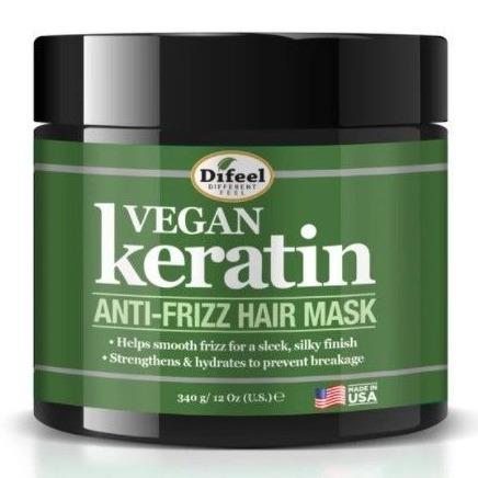 Difeel Vegan Keratin Anti Frizz Hair Mask 12 oz