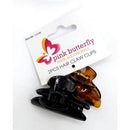 Pink Butterfly Small Hair Claw - 2 Pcs