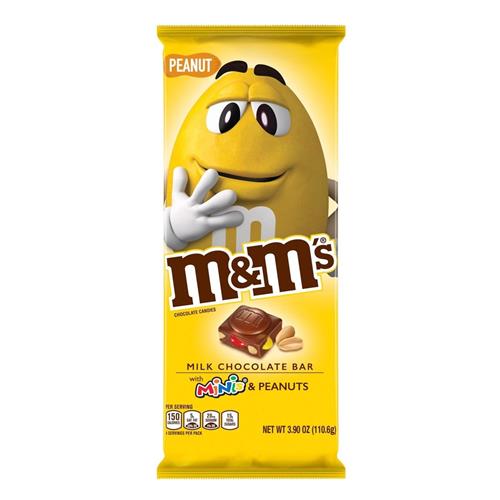 M&M'S Milk Chocolate Candy Bar With Minis, 4 Oz