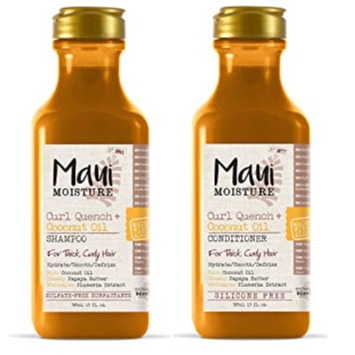 Maui Moisture Curl Quench + Coconut Oil, For Thick Curly Hair 13 fl oz