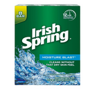 Irish Spring Moisture Blast Deodorant Bar Soap, 3.7 oz, 8 Pack