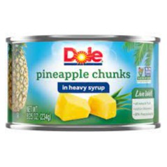 Dole Pineapple Chunks 8.25oz