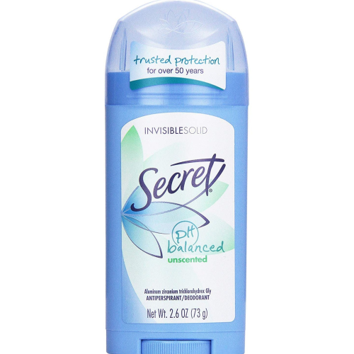 Secret Solid Invisible Antiperspirant Deodorant Fragrance Free 2.60 oz