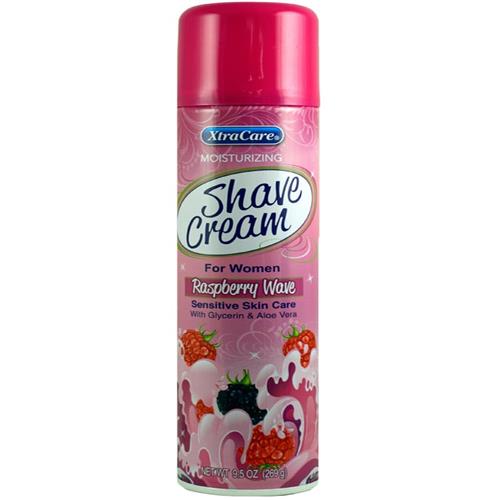 Xtracare Moisturizing Shaving Cream For Women, Raspberry Wave 9.5 oz