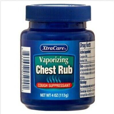 Xtra Care Vaporizing Chest Rub Decongestant Cough Suppressant Topical Ointment 4 oz