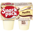 Snack Pack Vanilla Pudding 3.25oz, 4 Count