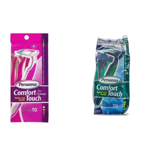 Personna Comfort Touch Twin Blade Razors 10's