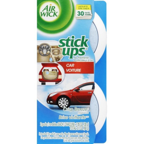 Air Wick Stick Ups, Odor Neutralizer, Air Freshener, 2.1 oz,Crisp Breeze (2ct) (Pack of 1)