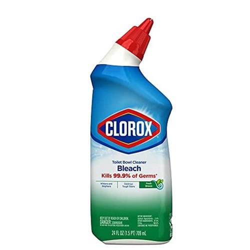 Clorox Toilet Bowl Cleaner Bleach Fresh Breeze 24oz